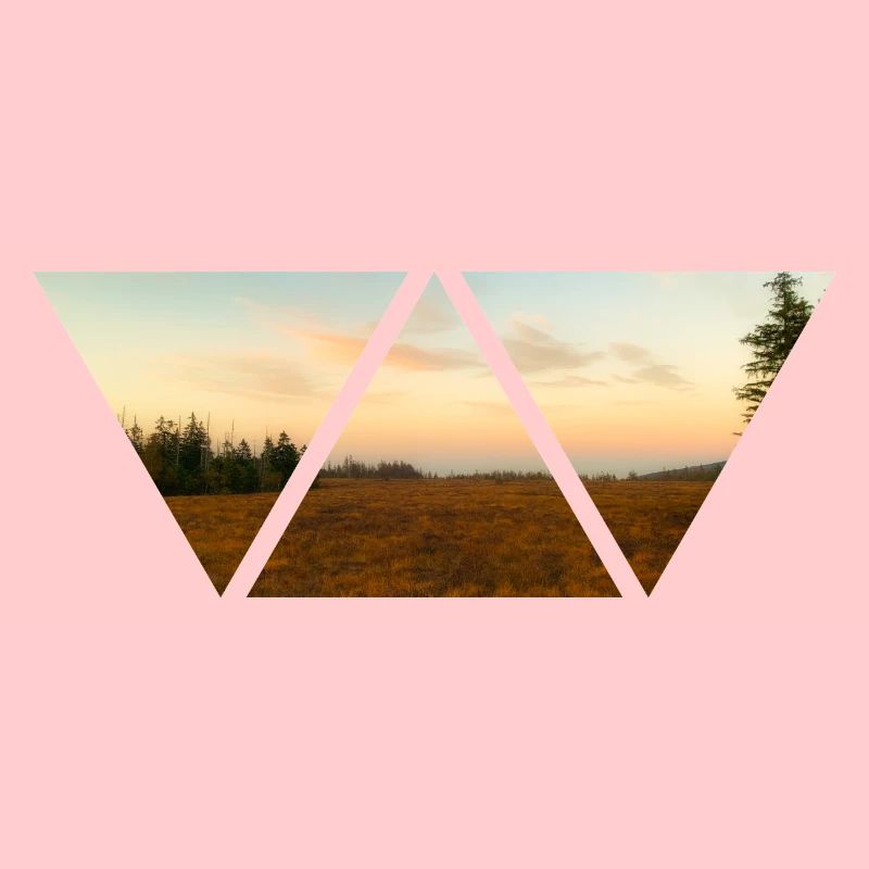 Forest Sky Triangle Sunset Gift Nature