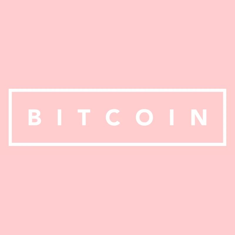 Bitcoin weißes Quadrat