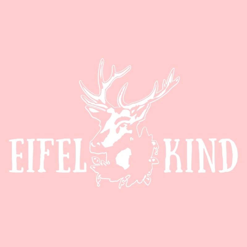 Eifelkind mit Hirsch - dunkle Shirts Edition