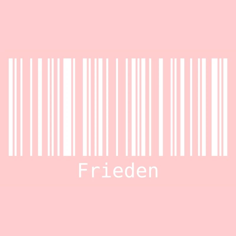 Frieden Barcode Friedenszeichen Strichcode Symbol