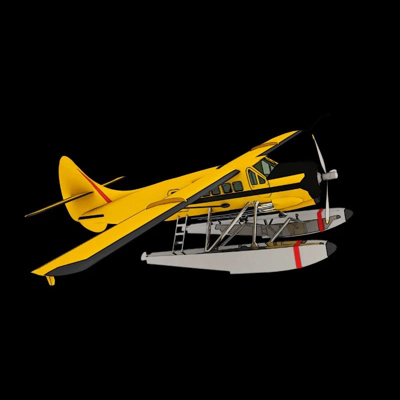 Single engine seaplane from the 1950s