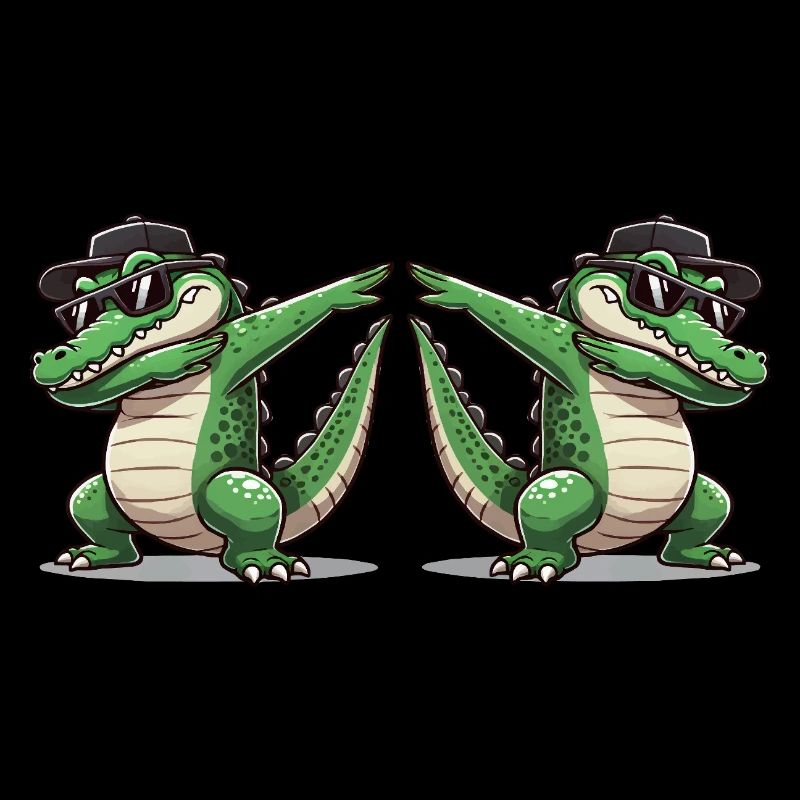 Crocodile Comic Dabbing 2