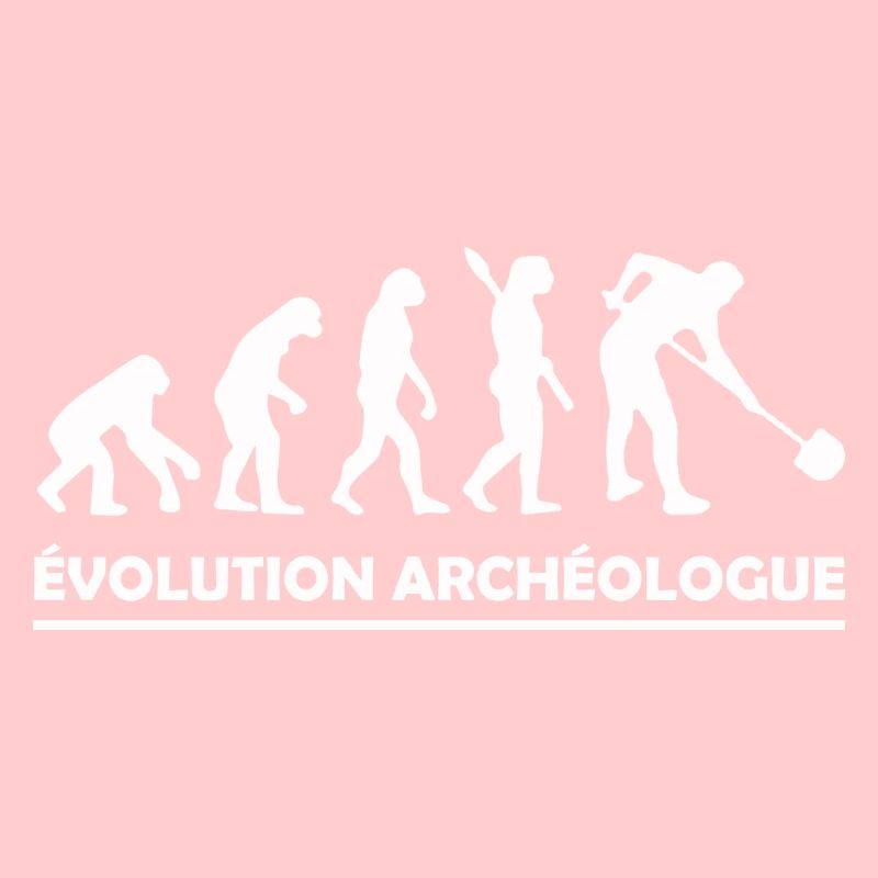 évolution archéologue / cadeau humour archéologue