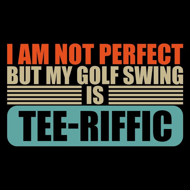 Golf Player Tee-Riffic Golf Swing