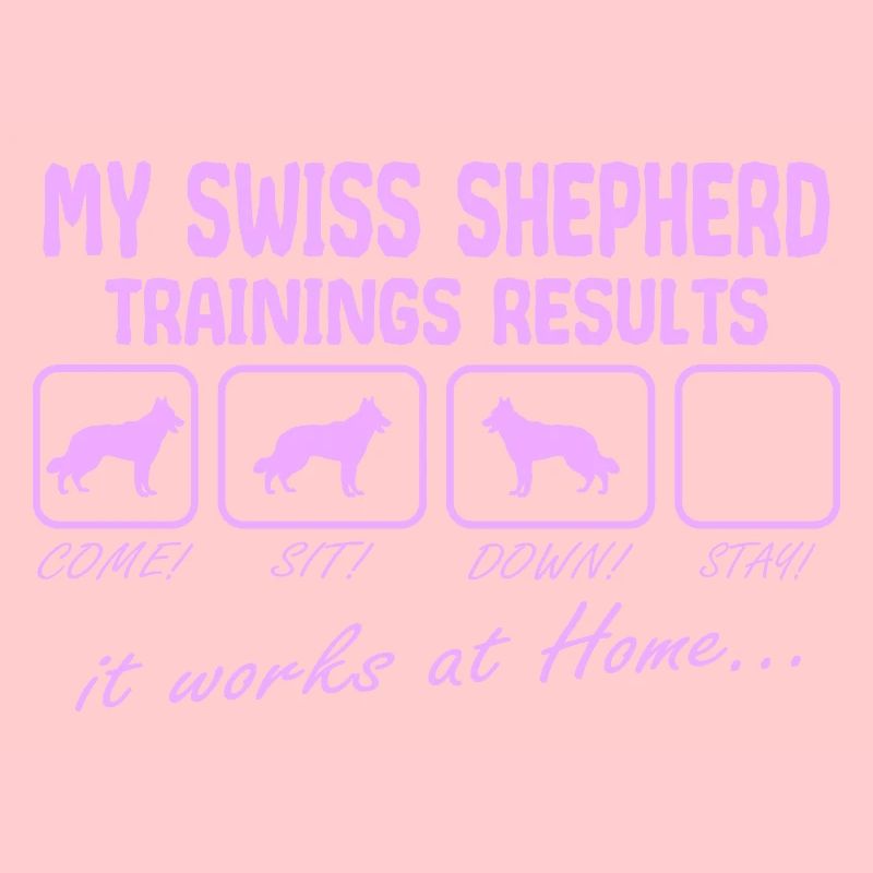 Weisser Weißer Schweizer Schäferhund Mama Pink