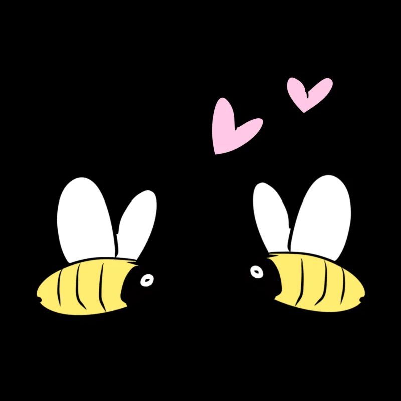 Les abeilles aiment les animaux de l’écosystème Couples d’abeilles