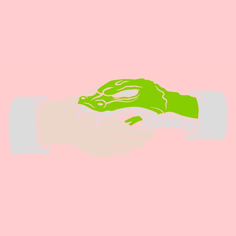 Greeting Handshake Snake Bites
