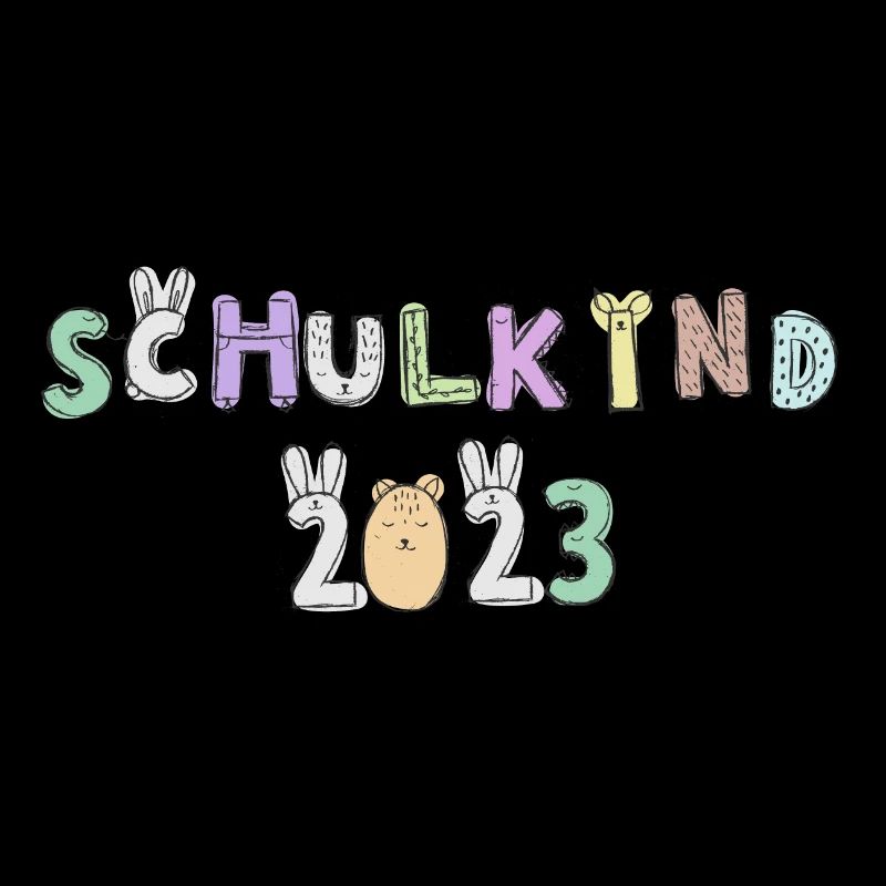 Schulkind 2023 süßes Alphabet