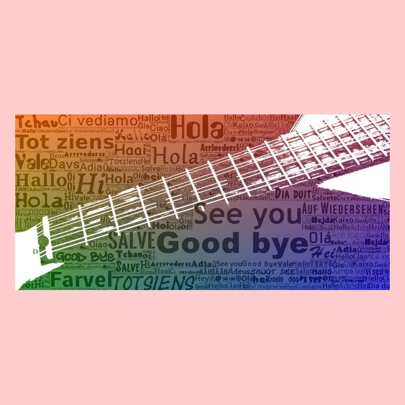 Griffbrett mit Texten