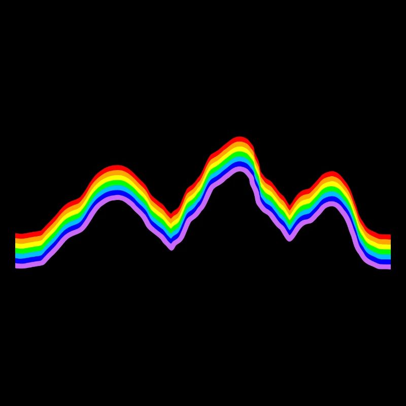 Gebirge - Regenbogenfarben