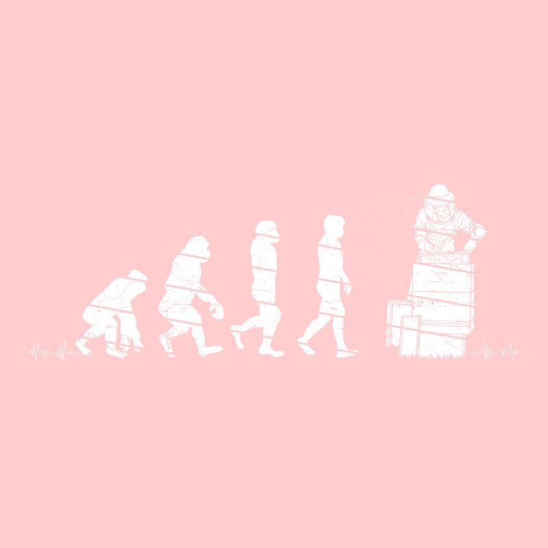 Evolution Imker Shirt - Geschenk Bienenzüchter Ges