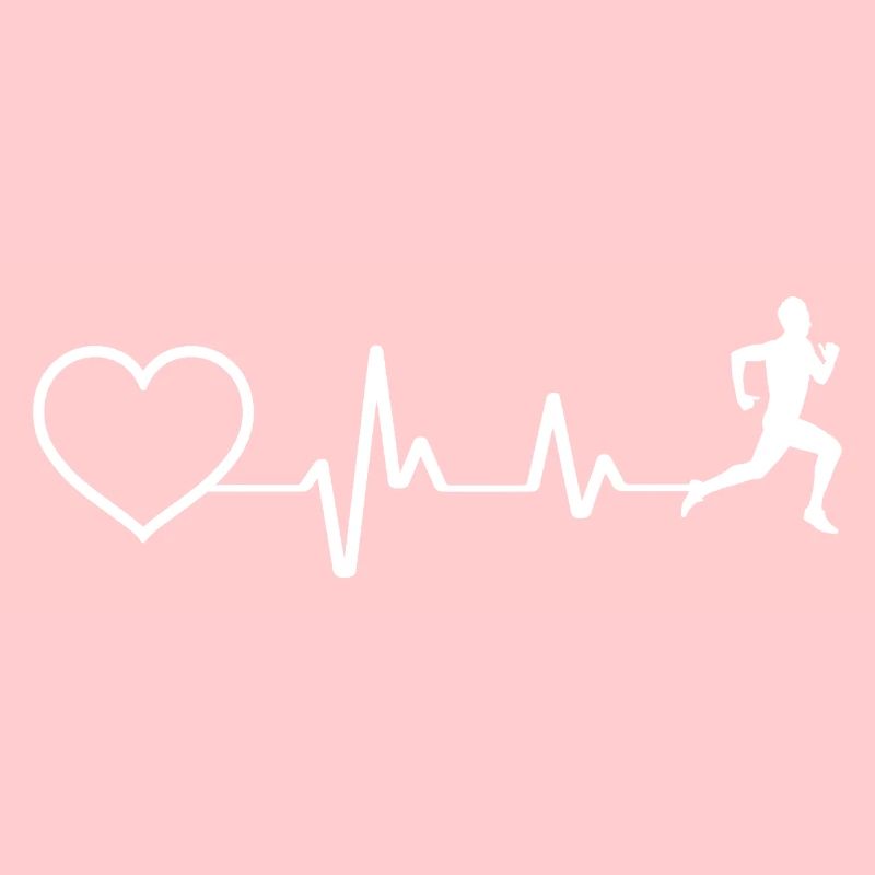Triathlète Running Heartbeat Runner Trailrun