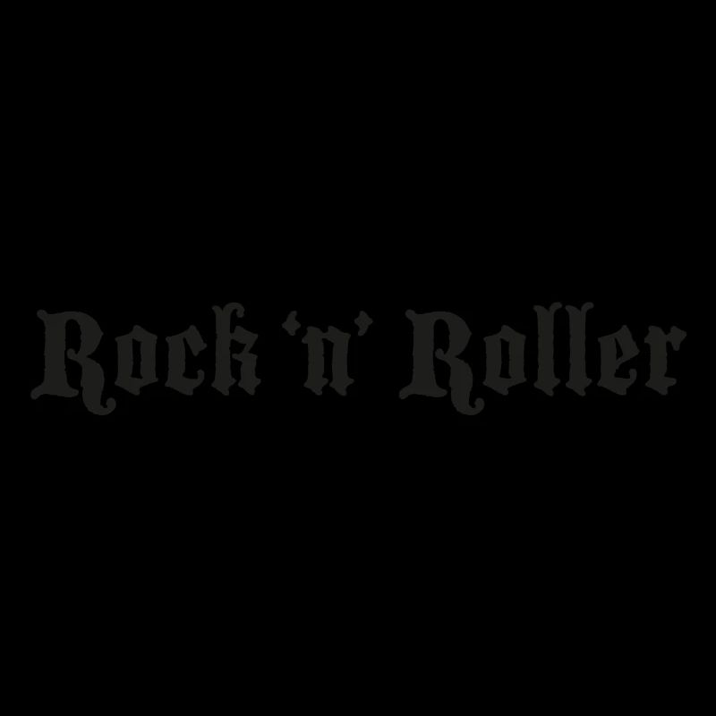 Rock 'n' Roller Logo Schwarz