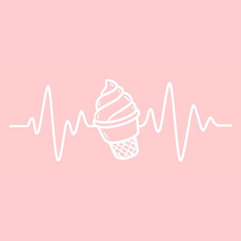 Softeis Eis Creme Herzschlag