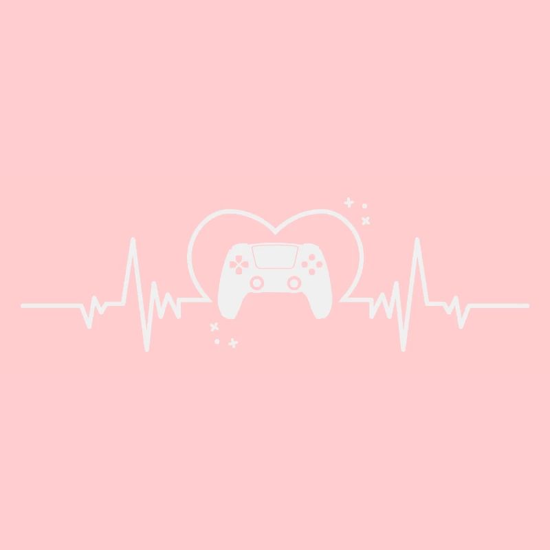 Gaming heartbeat with controller for gamers