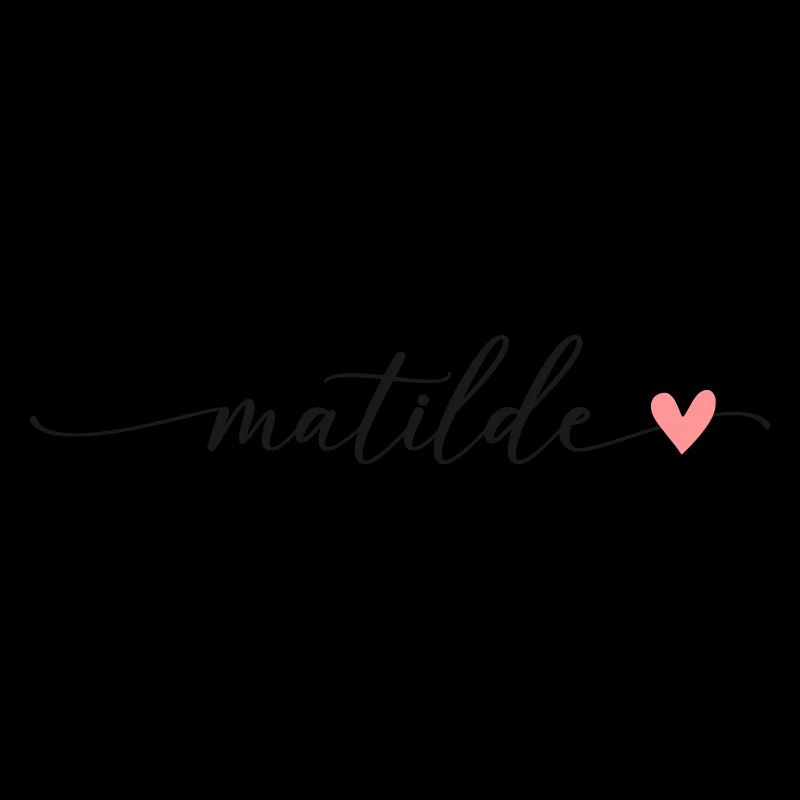 Matilde nom calligraphie Script