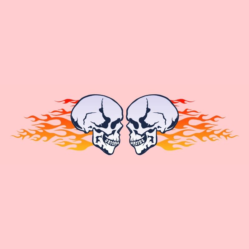skull skull flame flame flame