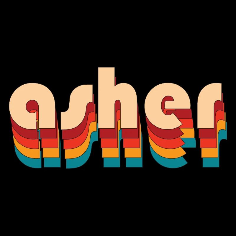 Retro Asher Name