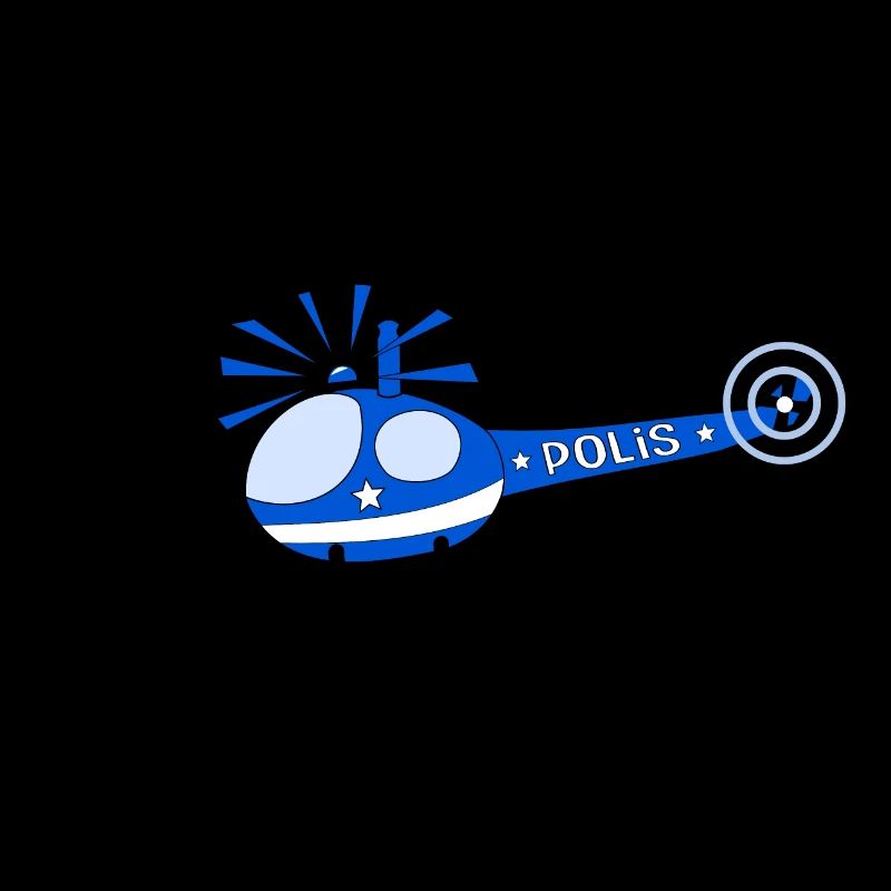 Hubschrauber Polis Kinder
