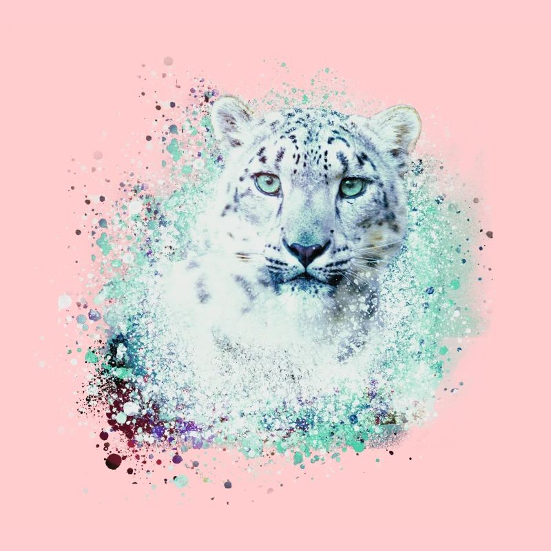 léopard de neige,chat,léopard,vert,chat sauvage