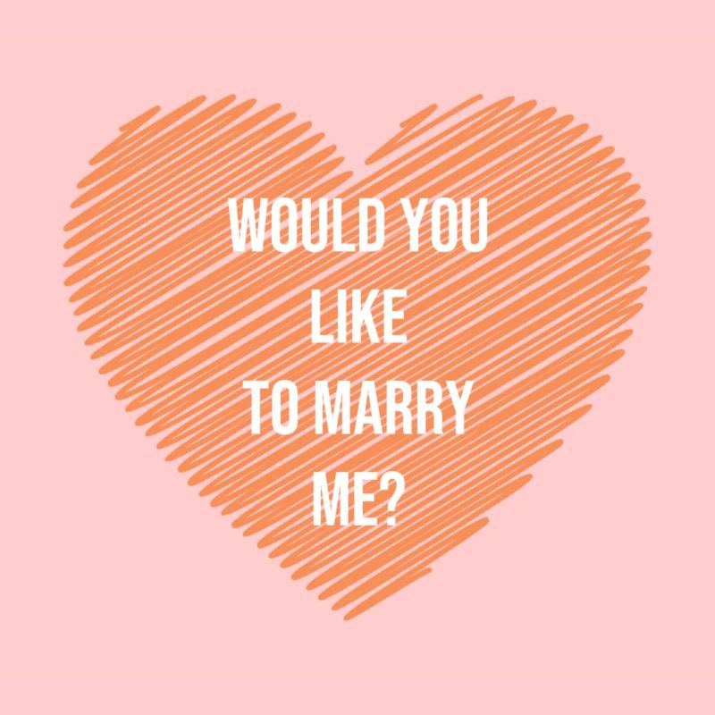 Demande en mariage dans un sweat à capuche