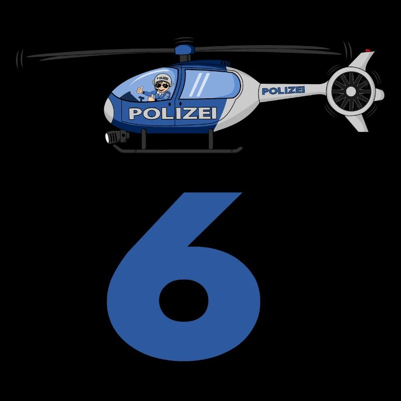 Polizei Hubschrauber 6. Geburtstag