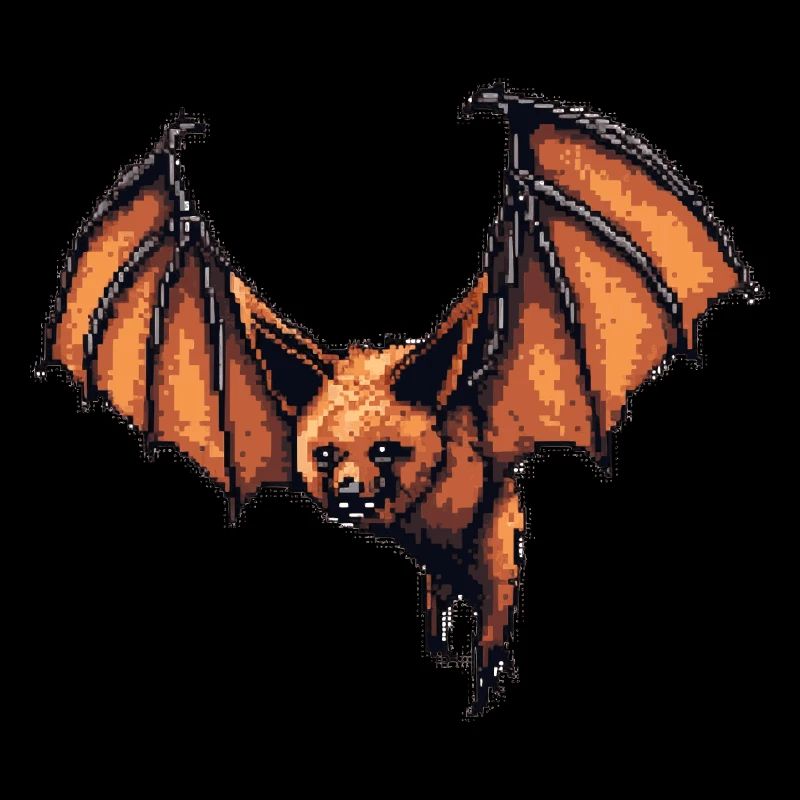 Flying Fox dans les graphismes de jeux vidéo rétro 8 bits