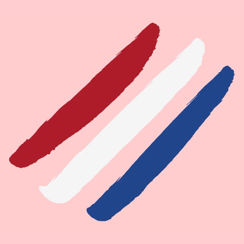 Drapeau des Pays-Bas - Rayures de style