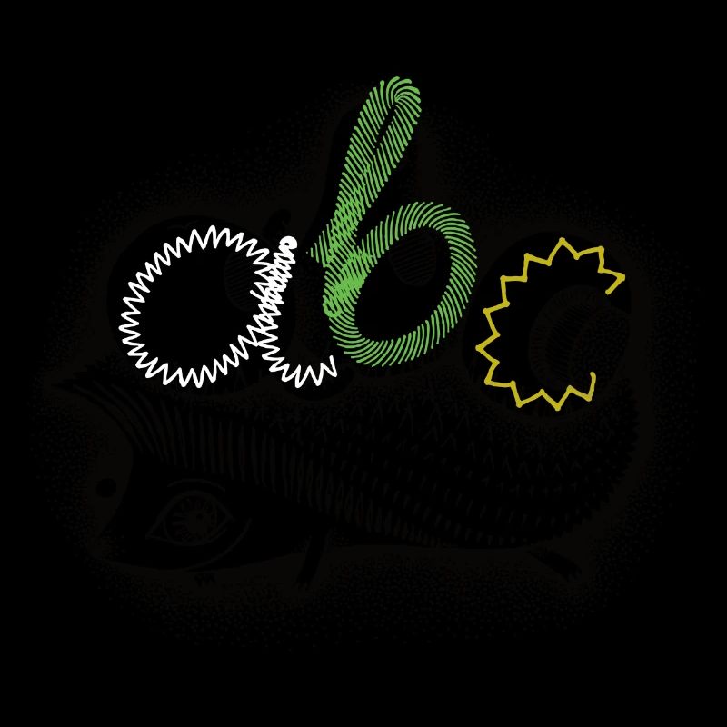 ABC-Igel übermalt Naht