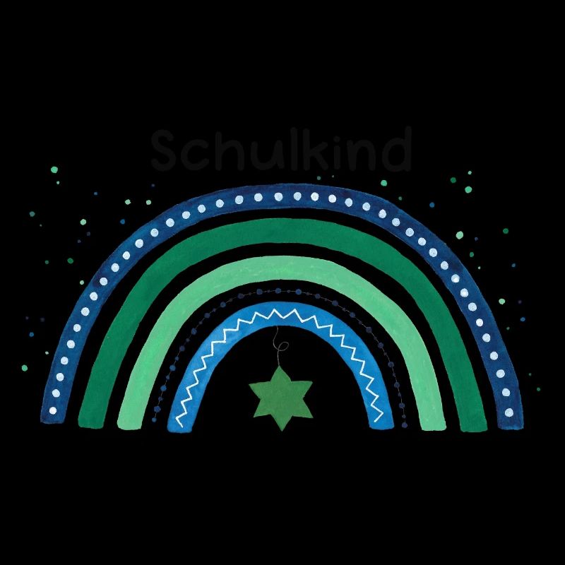Regenbogen Schulkind Schulbeginn