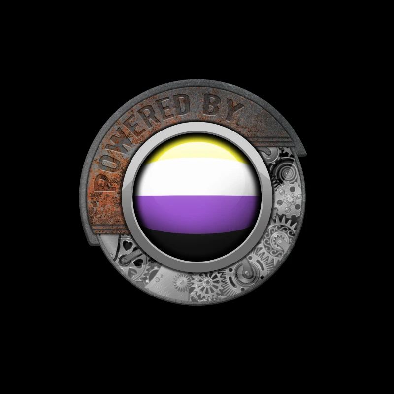 Angetrieben Vom Non Binary Pride Steampunk Motor