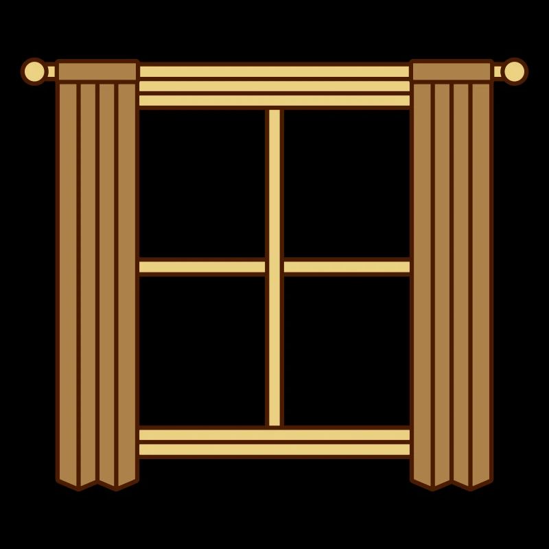 Conception de rideau de fenêtre en bois
