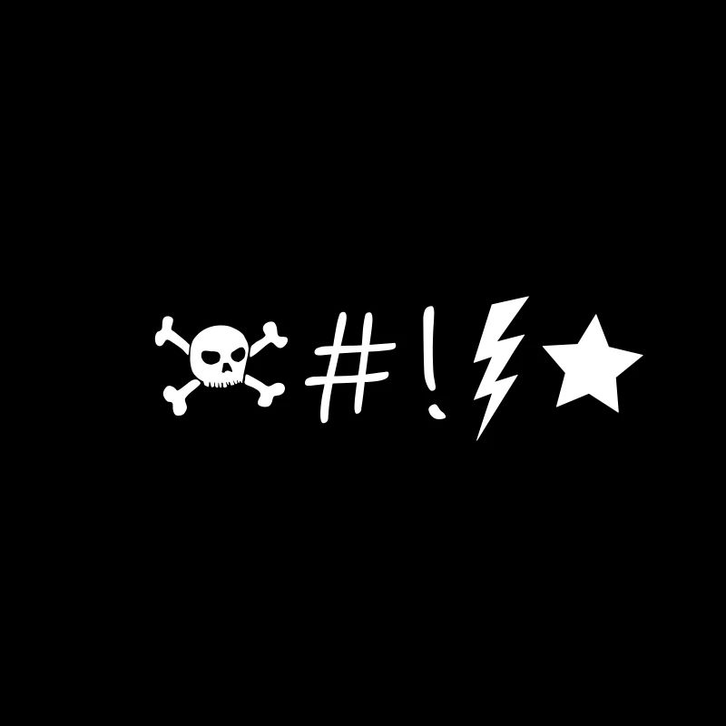 Comic Speech Bubble Skull Lightning Star Symboles