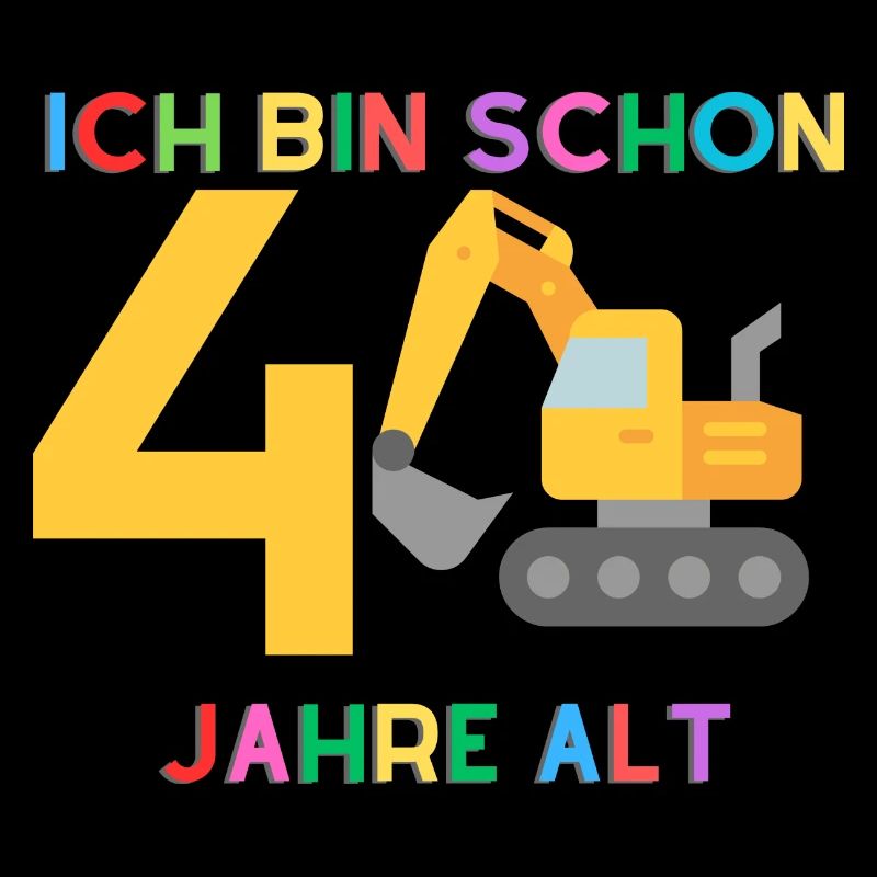 Ich bin 4 Junge Bagger