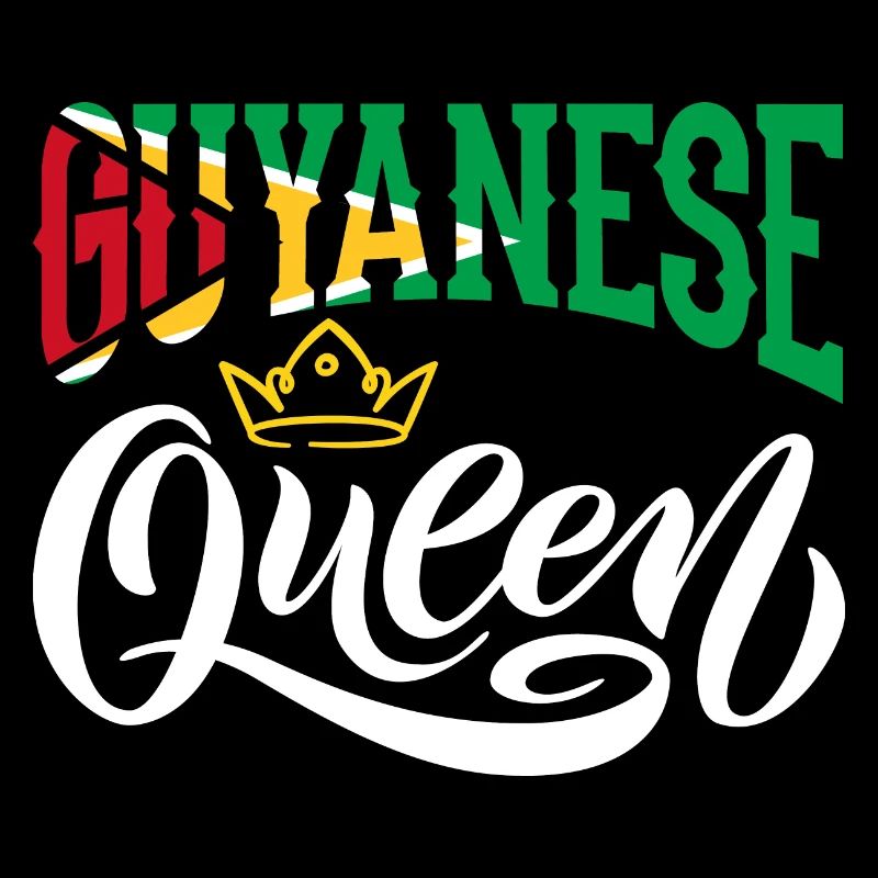 Guyanais Queen Guyana Guyana Drapeau