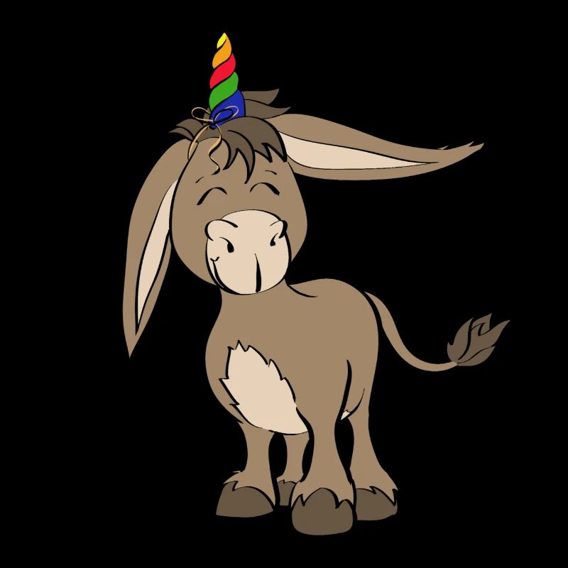 Einzigartige Einhorn-Esel-Geschenkidee / Eselhorn