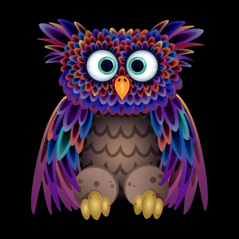 Die bunte Eule