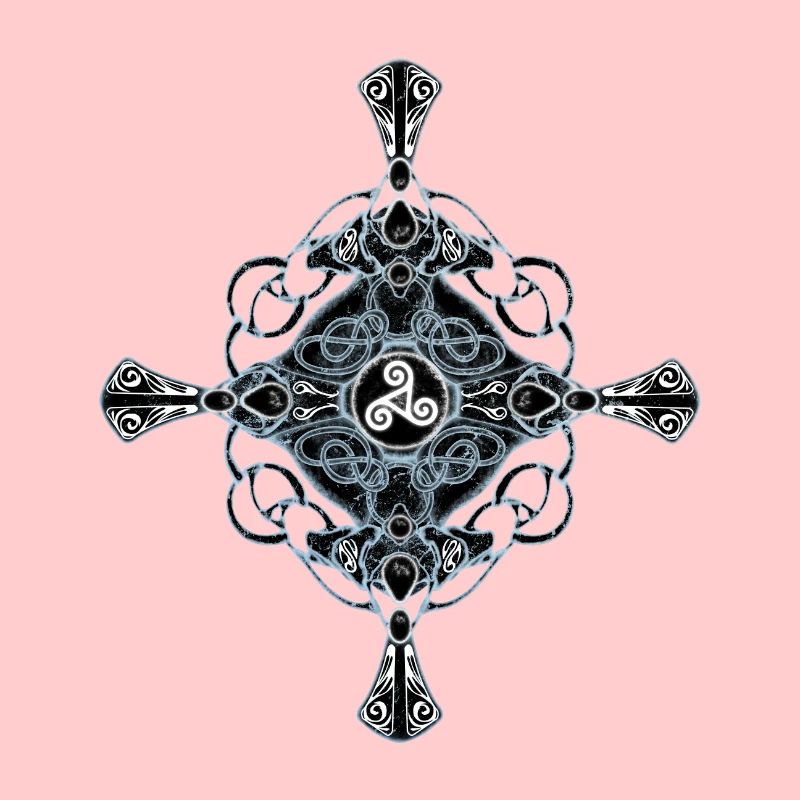 Keltisches Kreuz mit Triskele
