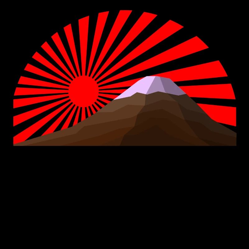 Sun rising over Mount Fuji