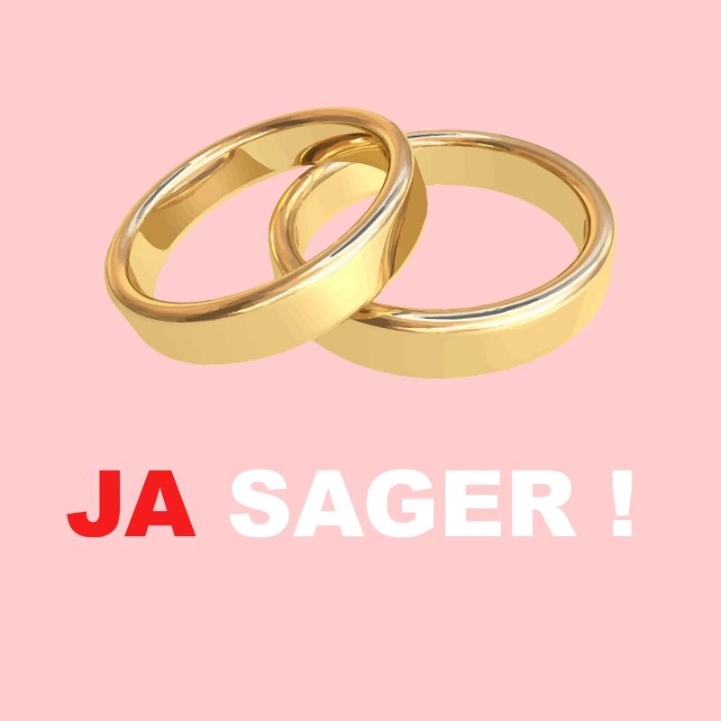 JA sager Heiraten Eheringe