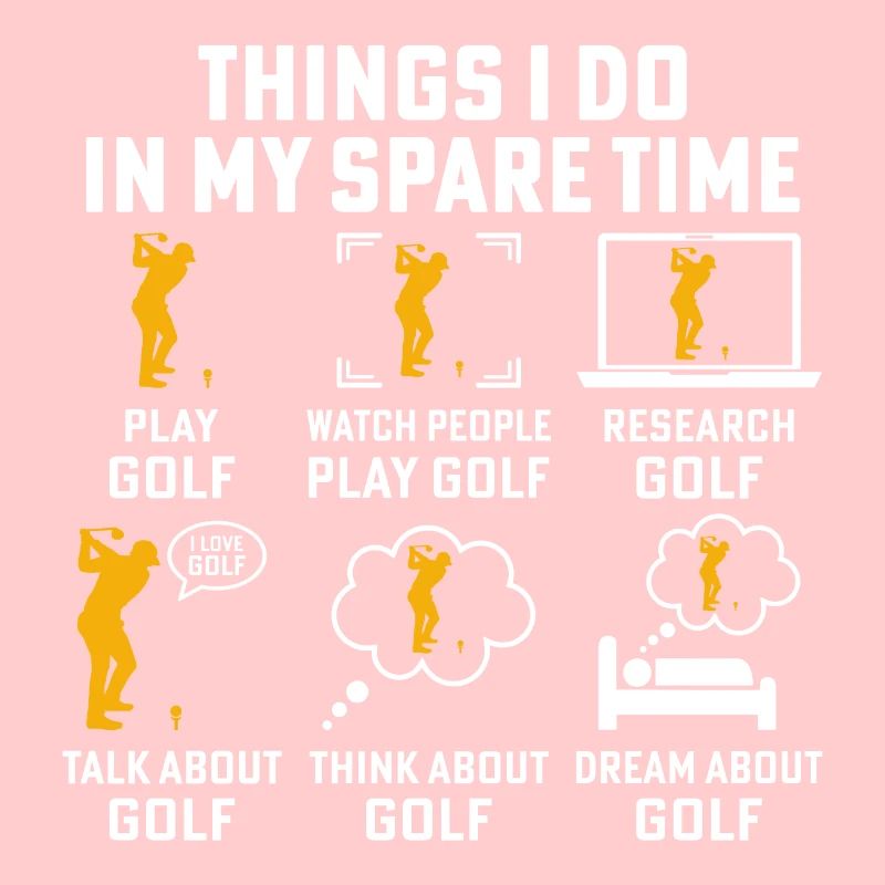 Dinge, die ich in meiner Freizeit mache, spiele Golf