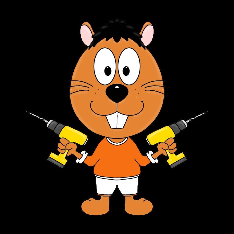 BIBER - HANDWERKER - HEIMWERKER - BOHRER - TIER