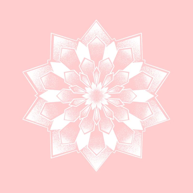 Mandala dotwork tattoo blanc