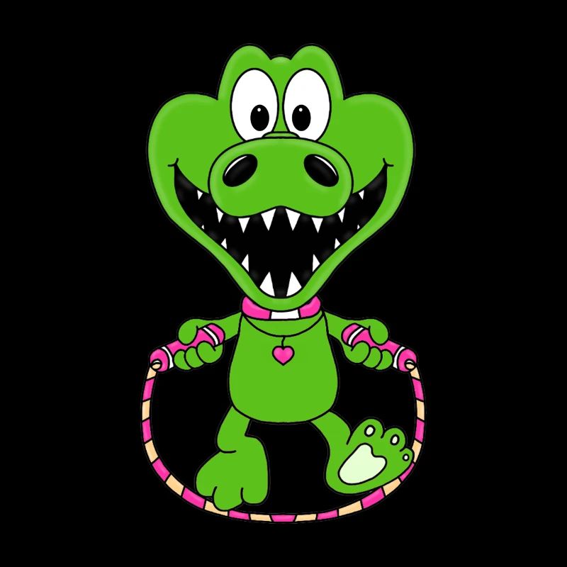 KROKODIL - SEILSPRINGEN - TIER - SPRINGSEIL