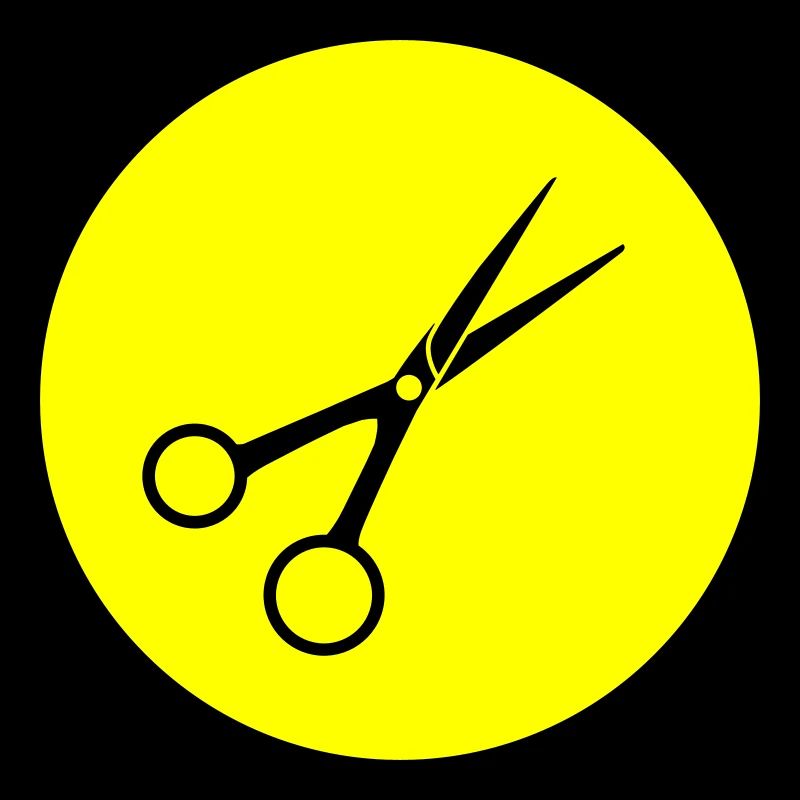 Schere Barber Kreis