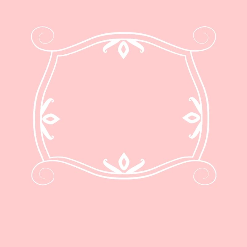Cadre élégant blanc avec décoration