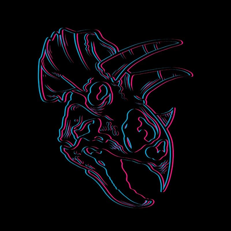 Triceratops blurred effect