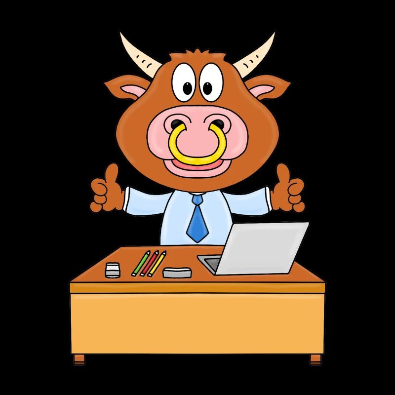 BULLE - RIND - KUH - STIER - CHEF - MITARBEITER