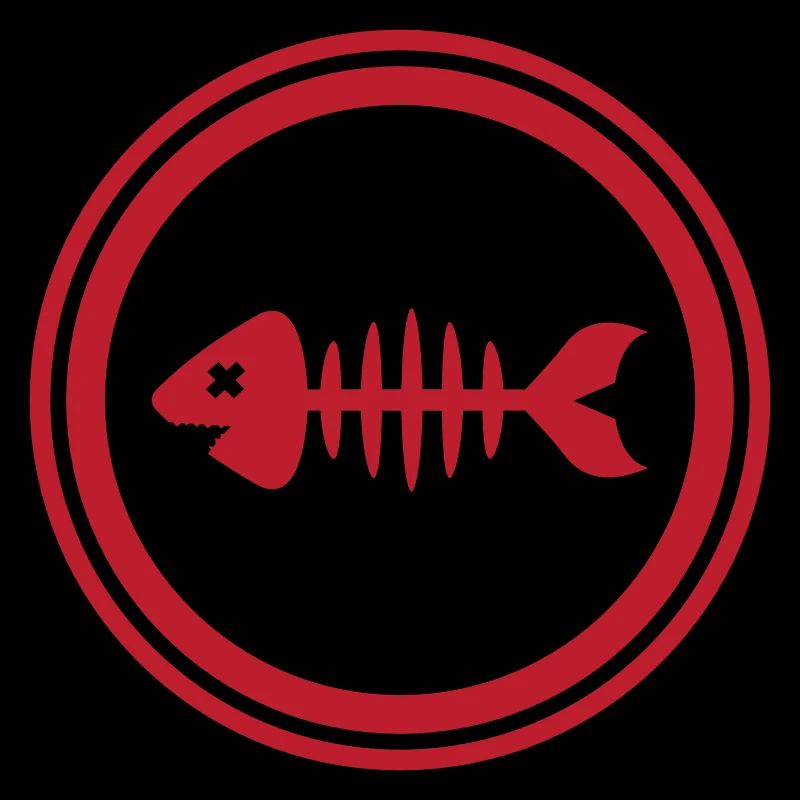 Os d’os symbole de poisson