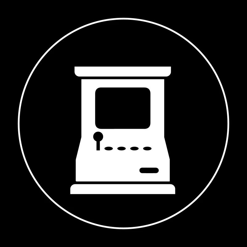 Arcade Retro Gamer Circle